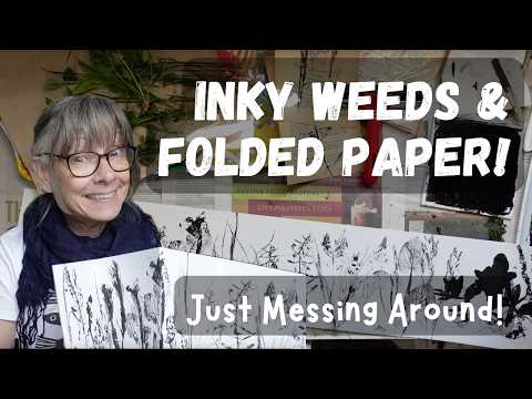 Making Art with Weeds | Simple Garden Print Book | Monoprint Concertina | Printing with Nature