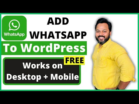 Add WhatsApp in WordPress | It's 100% Free | For Mobile and Desktop