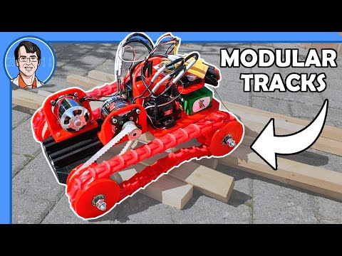 Tank Tracked Robot Vehicle with Modular Treads