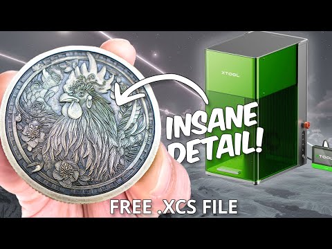 3D Engrave Coins with the xTool F1 Ultra! (Tutorial)