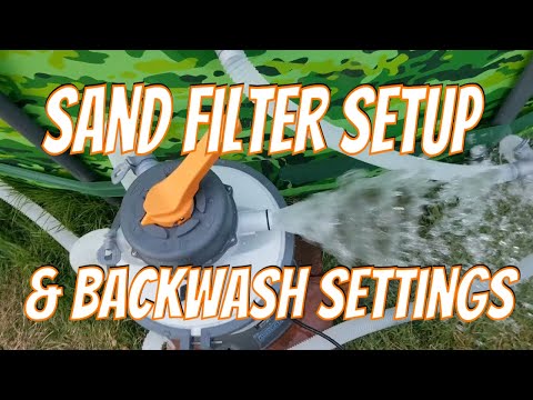 Bestway Sand Filter Setup & Backwash Instructions Manual, Flowclear Pump Installation Settings