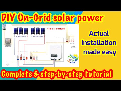 Complete, step-by-step & actual installation of On-Grid/Grid-tied solar power system | made easy