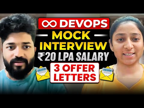 She got placed with 20 LPA in recession|DevOps live mock interview with real time questions [BATCH6]