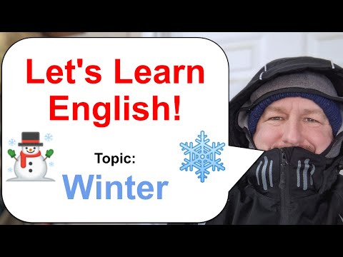 Let's Learn English! Topic: Winter ☃️