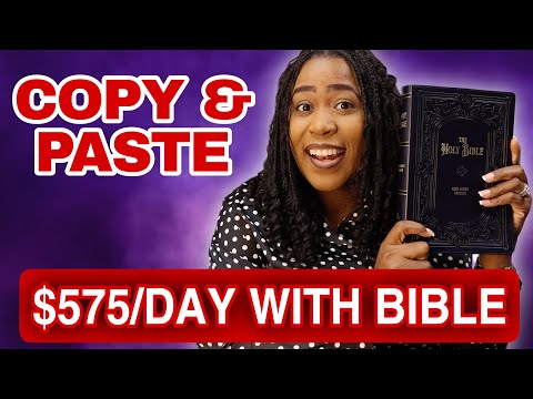 How to Make Money Online Using The Bible! Easy Copy & Paste Method