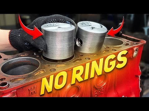 We fit pistons with no rings to an engine - will it work?