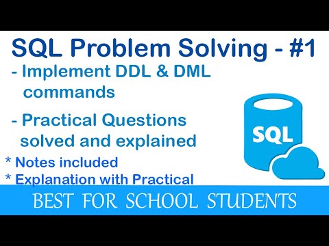 How to create a table in MySQL (Problem solving in SQL #1)