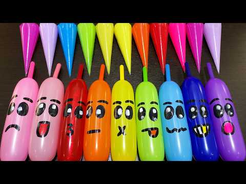 MAKING SLIME WITH PIPING BAG VS BALLOON ! SATISFYING VIDEOS #7003