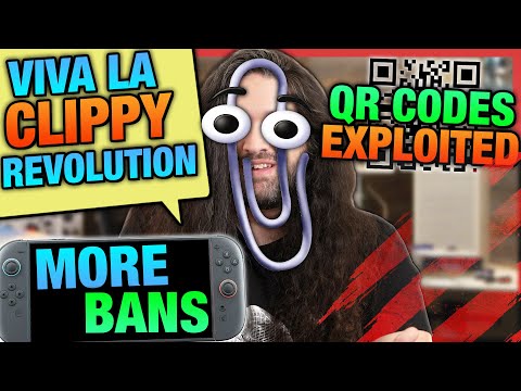 Tip Line - Clippy Revolution, More Switch 2 Bans, QR Code Phishing, & Battery Bank Fires