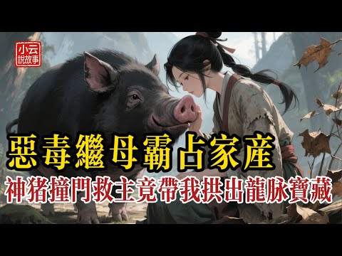 惡毒繼母逼睡豬圈5年，雷雨夜神豬下跪求救，竟帶我拱出前清龍脈寶藏！ #民間故事 #故事頻道 #聽故事 #故事分享 #睡前故事 #善有善報 #因果報應 #傳統文化 #動物報恩