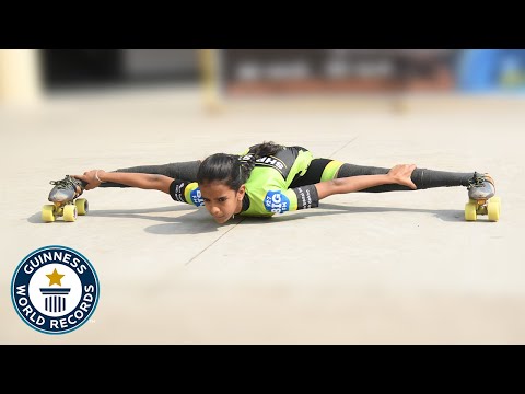 Lowest Limbo Roller-Skating - Guinness World Records