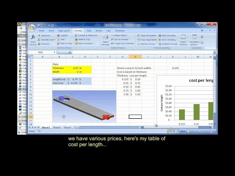 Using MS Excel as a Solver in ANSYS Workbench [Tutorial]