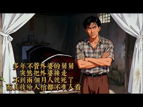 舅舅多年不管外婆，突然接她回家不到兩月便離世，入棺還不準人看|恐怖動漫|懸疑動漫|虐心動漫