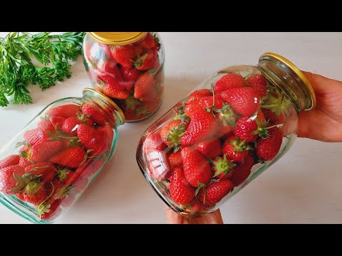 БЕЗ заморозки! БЕЗ варки! Так я сохраняю клубнику свежей в течение 1 года! #клубника