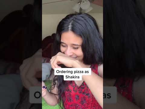 Ordering pizza as Shakira | Funny TikTok | @tiktokbrownchick