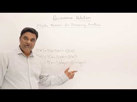 2.2 Masters Theorem Decreasing Function