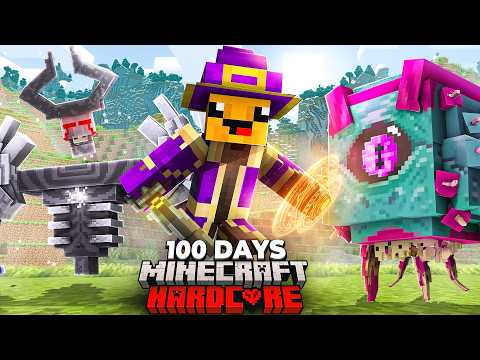 I Survived 100 Days as a ARCANE MAGE in Minecraft Hardcore!