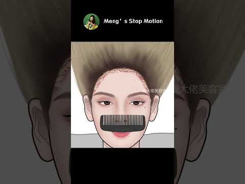 ASMR Animation | Big Flakes Dandruff Removal! | Meng's Stop Motion