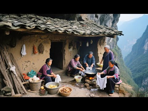 重庆峡谷里的一户穴居人家，4代人居住山洞100多年，生活与世无争【乡村阿泰】