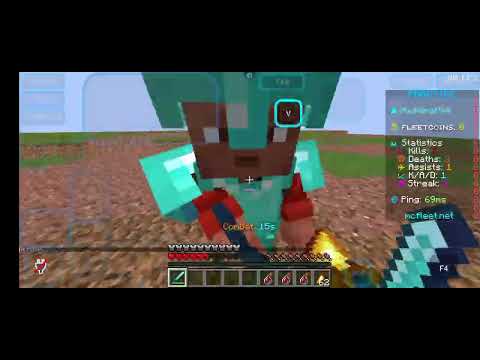 Mcfleet server and play PVP with my brother and fun