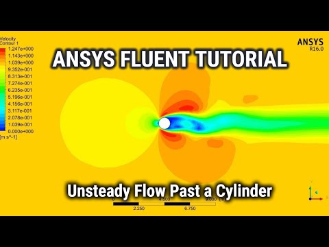 ANSYS TUTORIAL | Unsteady Flow Past a Cylinder | ANSYS Fluent Tutorial | ANSYS CFD Analysis.