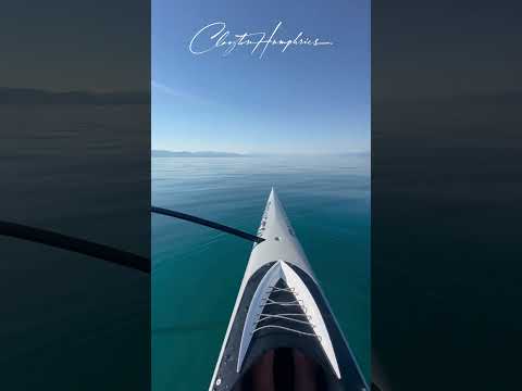 Exploring the tranquil beauty of Lake Tahoe by kayak 🌊✨