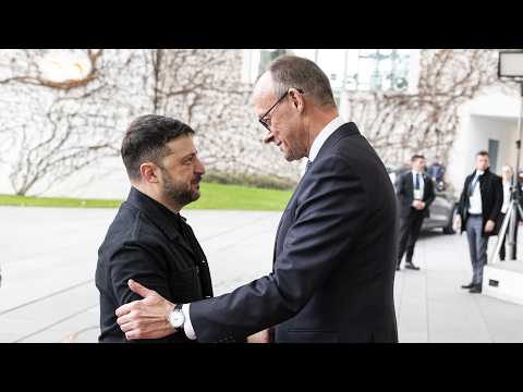 Bundeskanzler Merz und Präsident Selenskyj auf dem 8. Deutsch-Ukrainischen Wirtschaftsforum