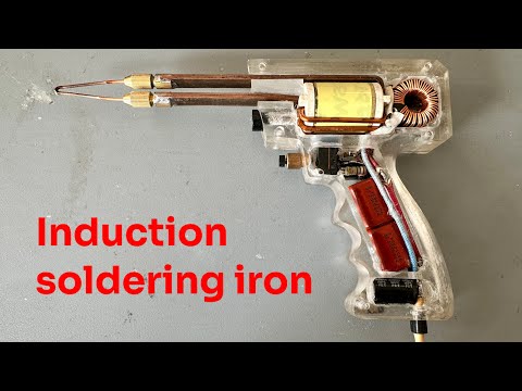 Build a beautiful induction soldering iron / 12v - 220v soldering iron.