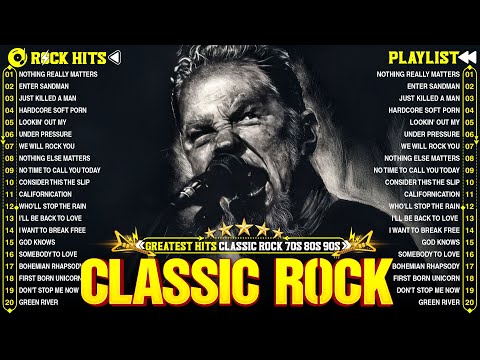 Metallica, Aerosmith, Bon Jovi, AC/DC, Nirvana, Queen 🔥 Classic Rock Songs 70s 80s 90s Full Album