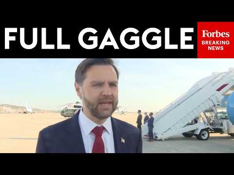 FULL GAGGLE: JD Vance Warns Iran Not 'To Try To Play Us' Before Departing For Pakistan Peace Talks
