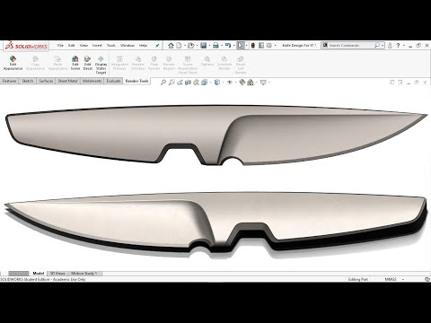 Master SolidWorks | Crafting a Stunning 'Knife Design' in Just Days | Pro Tips & Techniques in CAD