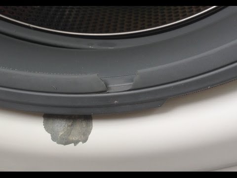 Fixing a tear in the door gasket/seal/bellow on a front load washing machine