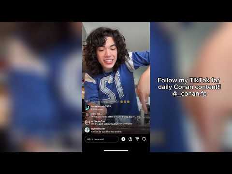 Conan Gray Instagram Live making brownies for KILLING ME release 4.11.23