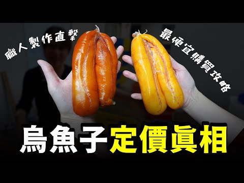 「這種」烏魚子其實很便宜！看完這集就知道如何選到100元的烏魚子了...一分錢一分貨～台灣烏魚子職人秘辛，野生烏魚子故鄉高雄茄萣！