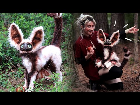 I made a life-sized Momo sculpture from AVATAR 🍑 (DIY ART DOLL)