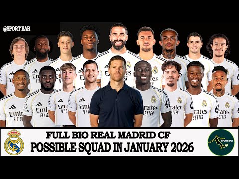 🚨 FULL BIO REAL MADRID CF POSSIBLE SQUAD JANUARY 2026 | RMA 2026 | TRANFERS RUMORSE & NEW PLAYERS