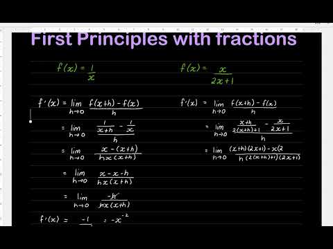 First Principles  Fractions