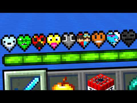 Minecraft, But There's YOUTUBER HEARTS...