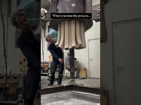 Watch the process that goes into making one of Floris Wubben’s signature ceramic stools.