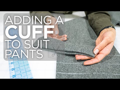 How To Hem Suit Pants with a Cuff (Ep. 20)