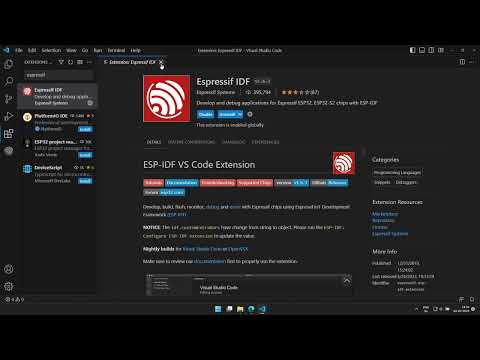 ESP32 - How to install ESP-IDF using Visual Studio Code