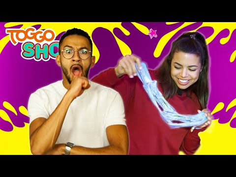 Die schleimige SCHLEIM CHALLENGE! | DIY Glitzerschleim | Spielzeugmesse | TOGGO Show | Ganze Folge