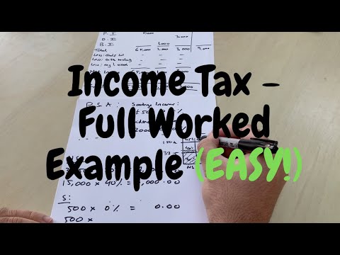 How To Calculate UK Income Tax - Made Easy With Worked Example! (step by step)