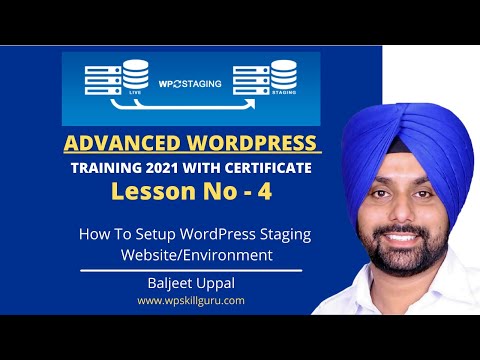 Advanced WordPress Training 2021 Hindi - How To Setup a WordPress Staging Website #4