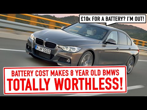 Used hybrid cars are TOTALLY WORTHLESS. BMW 330e battery cost?!