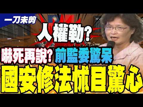 高喊修法者要面對良心! 國安法修法公聽會 仉桂美批不知人權為何物