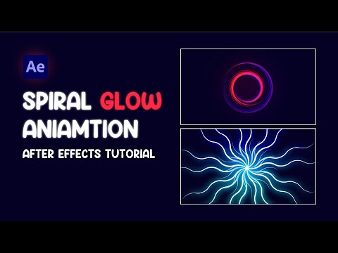 Spiral Glow Animation in After Effects - After Effects Tutorial - No third Party Plugins