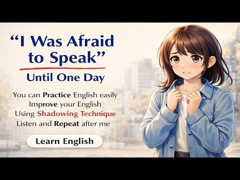 Shadowing English Story (B1-B2) | I Was Afraid to Speak, Until One Day 😰 | Speak English Confidently