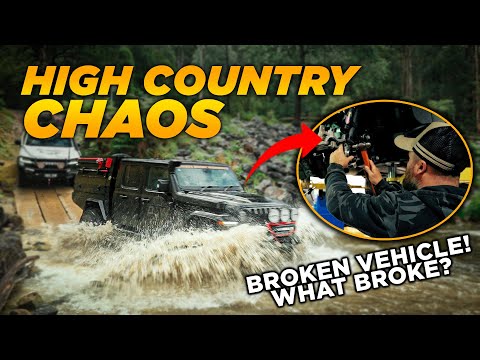 Victorian  High Country Adventure!  A Broken vehicle and slippery tracks!