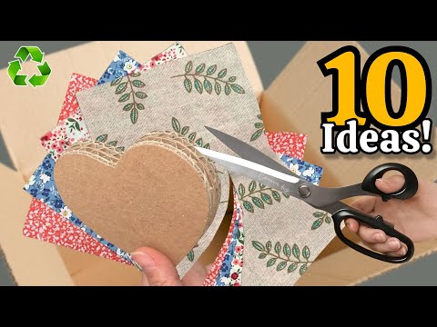 Transforming Cardboard & Fabric Scraps πβ»οΈ10 Genius Home Decor Ideas Youβll Love from Recycled Waste